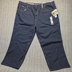 NWT Big Daddy Jeans Mens 54x32 Baggy Y2K Hip Hop Raw Indigo Denim Straight Edge